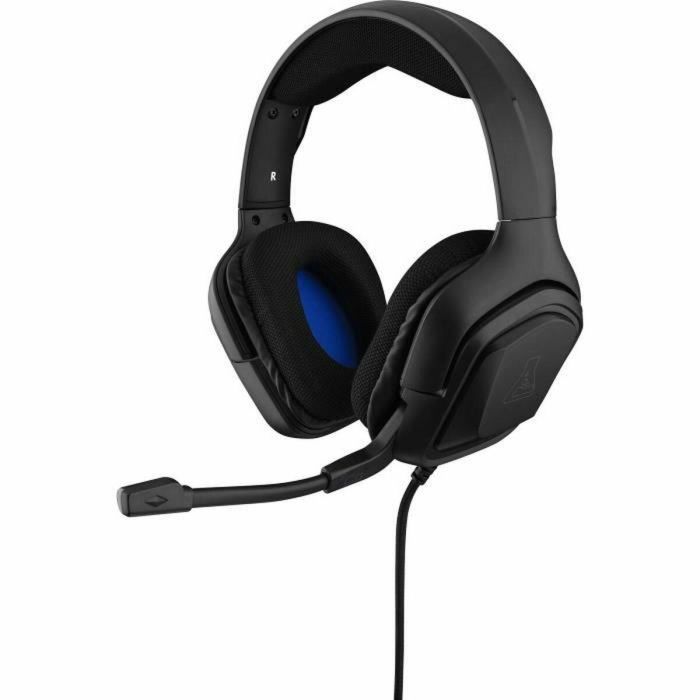 THE G-LAB Korp Cobalt Gaming Headset Negro para PC, PS4, Xbox One, Nintendo Switch con Micrófono Cancelación Ruido y Bajos Fuertes
