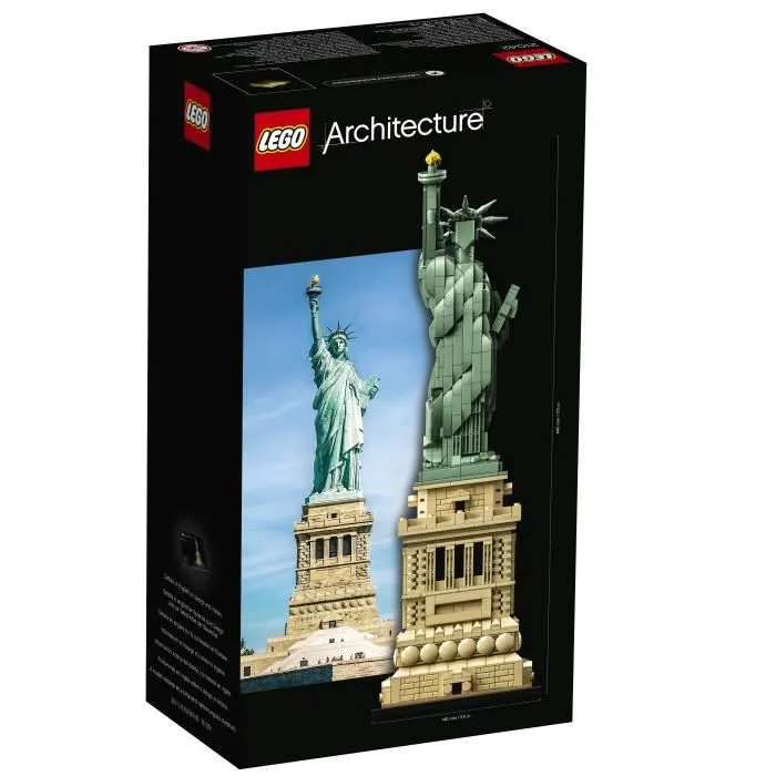 Lego Architecture 21042 La Estatua de la Libertad Réplica de Arquitectura LEGO con Vestido, Corona, Tableta y Antorcha Dorada - 16 Años 3