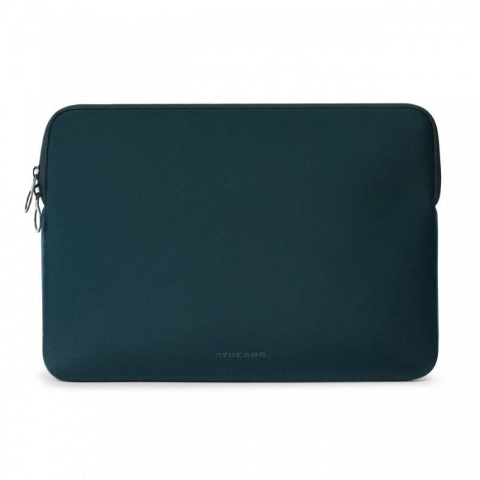 TUCANO Top Second Skin BFTMB16-B Funda de Neopreno para MacBook Pro 16", Azul, Resistente a Golpes y Rayones con Bolsillo Frontal