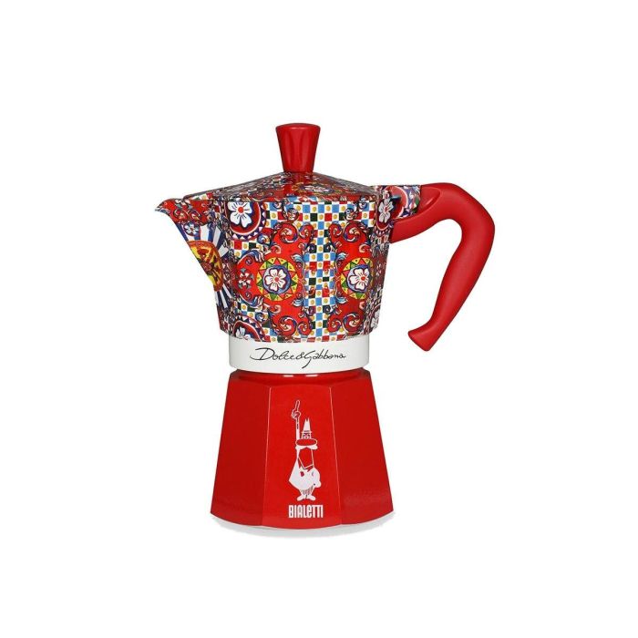 Cafetera Italiana Bialetti MOKA D&G Plateado Aluminio 6 Tazas 7