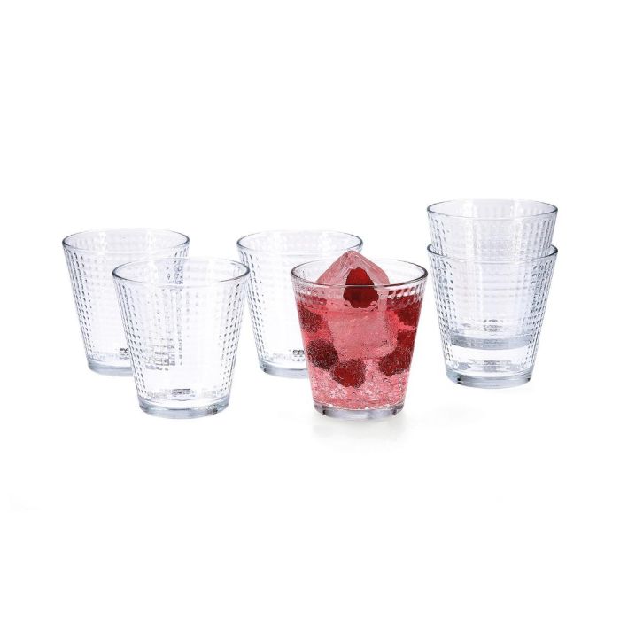 Quid Set 6 Vasos Bajos Vidrio Lina 25 cL Transparente 1