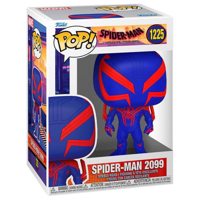 FUNKO Figura POP Marvel Spider-Man 2099 - Spider-Man Across the Spider-Verse, Figura de Vinilo de 9cm en Caja con Ventana