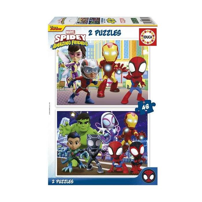 Puzzle 2x48 piezas spidey y sus increíbles amigos Puzzle 2x48 piezas spidey y sus increíbles amigos