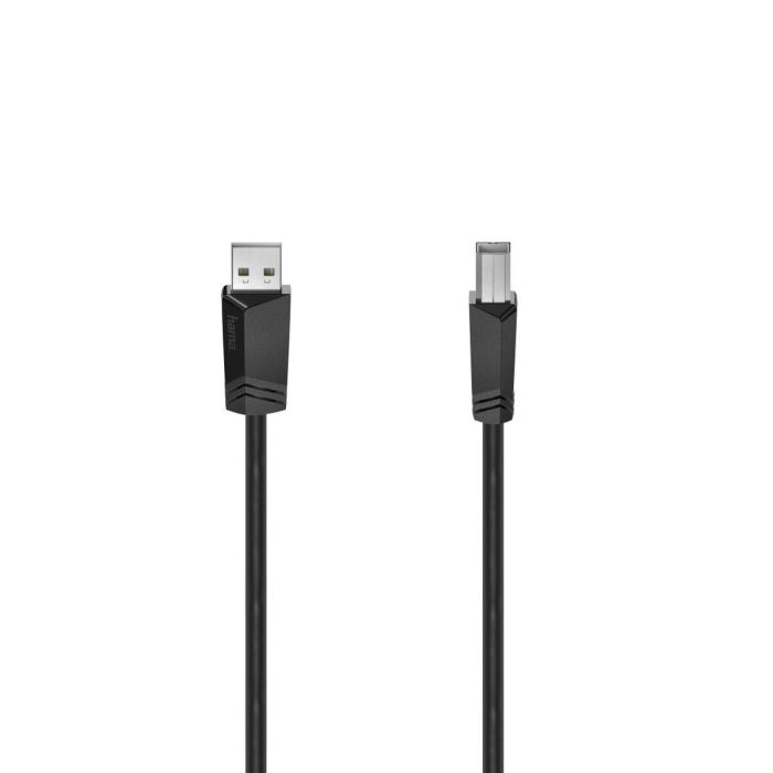 Cable USB 2.0 A a USB B Hama 00200602 Negro 2