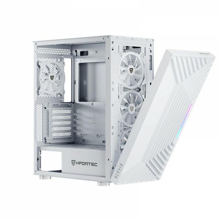 Caja Semitorre ATX Nfortec NF-CS-NERVIA-W Blanco Caja Semitorre ATX Nfortec NF-CS-NERVIA-W Blanco