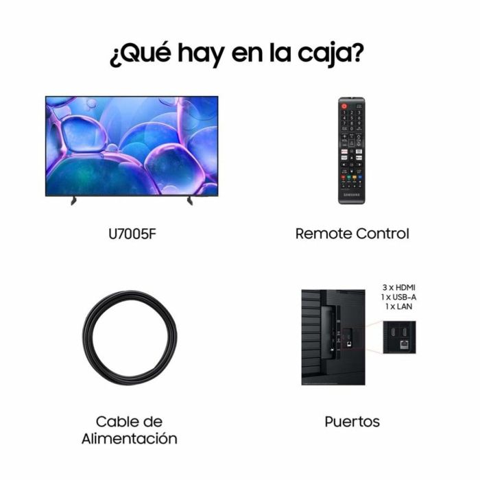 Smart TV Samsung TU43U7005FKX 43 43" 4K Ultra HD LED HDR 3 Smart TV Samsung TU43U7005FKX 43 43" 4K Ultra HD LED HDR 3