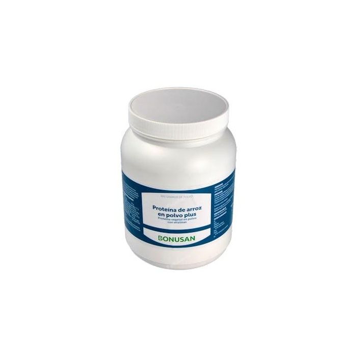 Bonusan Proteína de Arroz Plus Polvo Sabor Vainilla 500g, Ayuda a Conservar y Aumentar la Masa Muscular con Zinc
