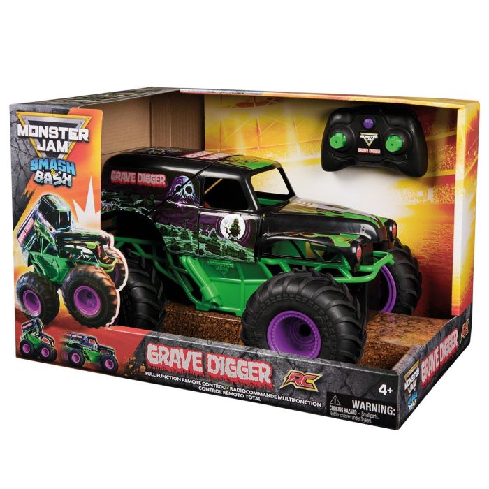 Spin Master 6072500 Monster Jam RC Smash y Bash Grave Digger - Coche Radio Control, +4 Años 1