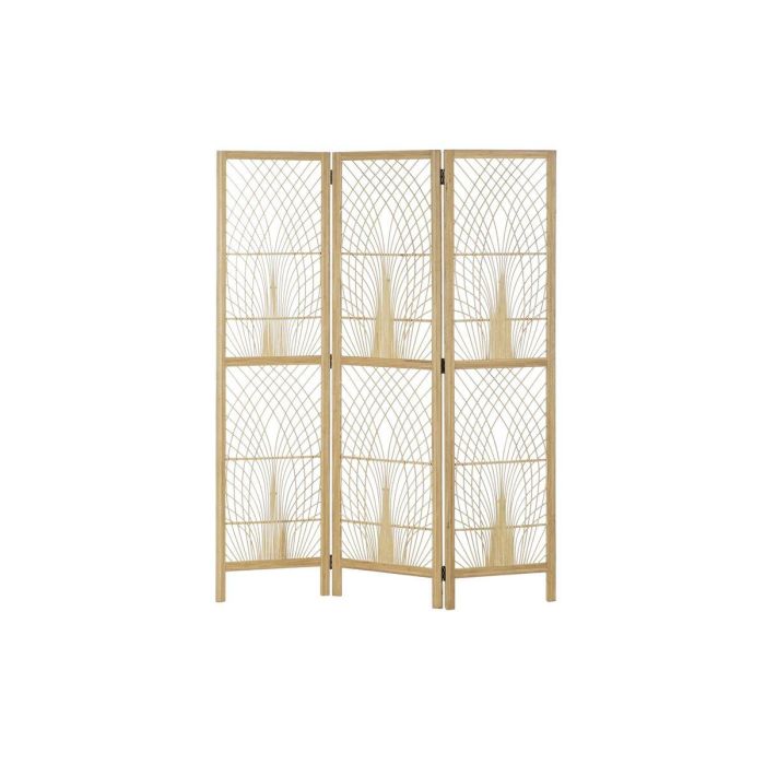 Biombo DKD Home Decor 136 x 2,5 x 180 cm Metal Bambú 30 x 40 cm