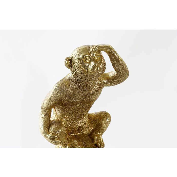 DKD Home Decor Figura Decorativa Monos Jungle Colonial Resina Dorada 30 cm Alto 13.5 cm Ancho 10 cm Largo 1 DKD Home Decor Figura Decorativa Monos Jungle Colonial Resina Dorada 30 cm Alto 13.5 cm Ancho 10 cm Largo 1
