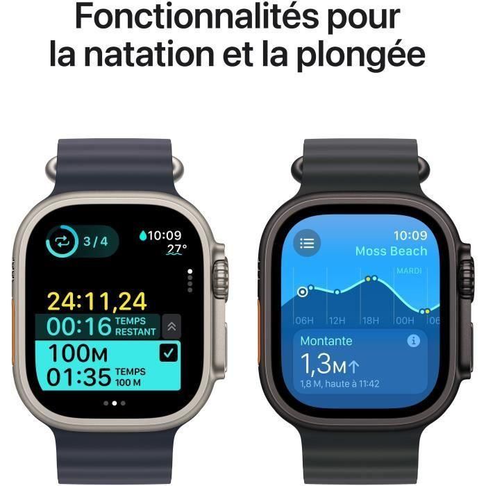 Apple Watch Ultra 2 GPS + Cellular - 49 mm - Caja de titanio negro - Correa Milanese Loop de titanio negro - L 4 Apple Watch Ultra 2 GPS + Cellular - 49 mm - Caja de titanio negro - Correa Milanese Loop de titanio negro - L 4