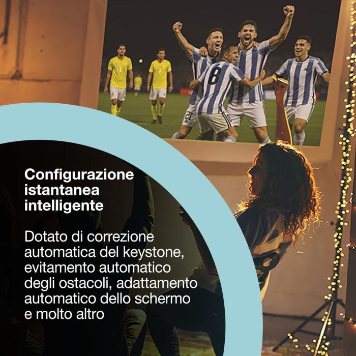 Epson EF-61W Proyector 3LCD Láser, 700 Lúmenes, Resolución Full HD 1080p (1920x1080), Relación 16:9, 5.000.000:1, WiFi, Bluetooth, V11HB72040