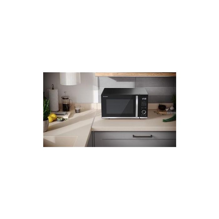 Sharp YC-QG204AE-B Microondas Digital + Grill 800W 20 Litros Flatbed 5 Sharp YC-QG204AE-B Microondas Digital + Grill 800W 20 Litros Flatbed 5