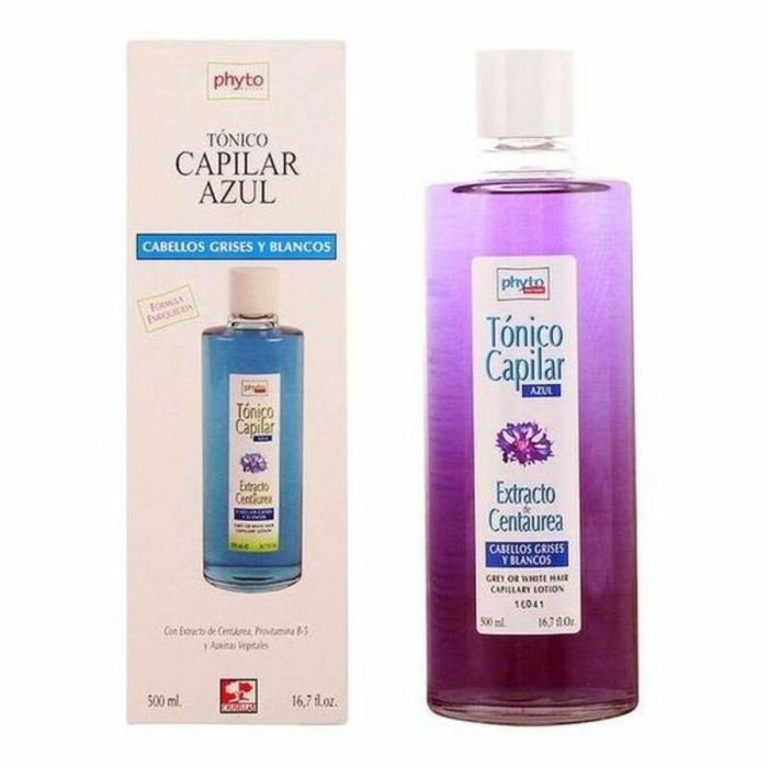 Phyto Nature Tónico Capilar Azul para Cabellos Grises y Blancos Anti-Amarilleo 500ml