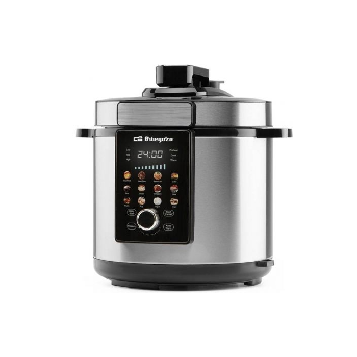 Orbegozo HPE 6500 Olla Eléctrica Programable 1000W 6L, 12 Programas, Antiadherente, Inicio Programable 24h