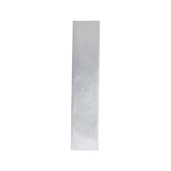 Papel Crespon Liderpapel 50 cm X 2.5M Metalizado Plata 2