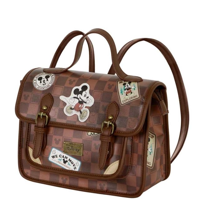 Bolso-Mochila Satchel Journey Disney Mickey Mouse Marrón 2