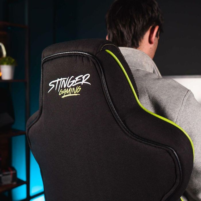 Woxter GM26-056 Silla Gaming Stinger Station Alien Verde Ergonómica, Altura Ajustable, Cojín Lumbar, Piel Sintética Transpirable, 150 kg 14 Woxter GM26-056 Silla Gaming Stinger Station Alien Verde Ergonómica, Altura Ajustable, Cojín Lumbar, Piel Sintética Transpirable, 150 kg 14
