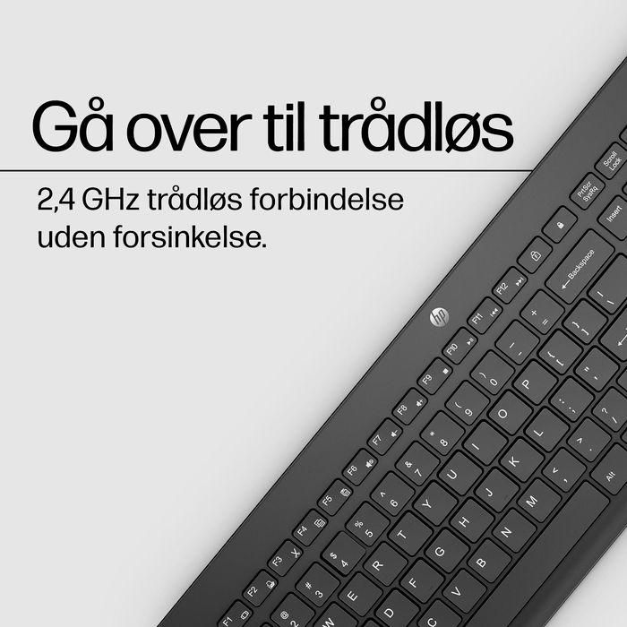 HP 230 Wireless Keyboard Black - NORDIC 19 HP 230 Wireless Keyboard Black - NORDIC 19