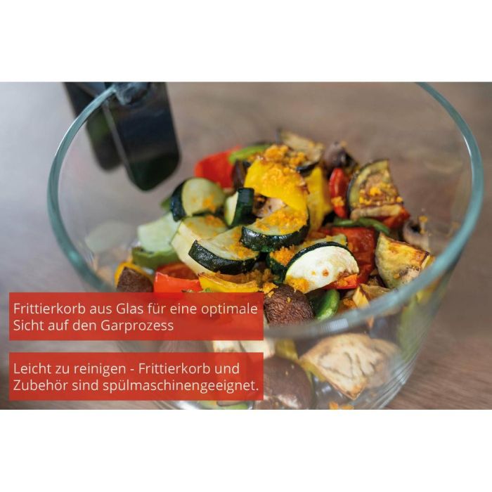 58695 Heissluftfritteuse Glas 12