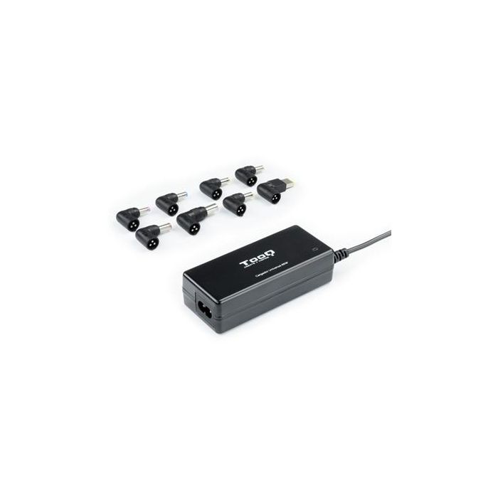 Cargador de Portátil TooQ TQLC-65BS02AT/ 65W/ Automático/ 8 Conectores/ Voltaje 18.5-20V/ 1 USB Cargador de Portátil TooQ TQLC-65BS02AT/ 65W/ Automático/ 8 Conectores/ Voltaje 18.5-20V/ 1 USB
