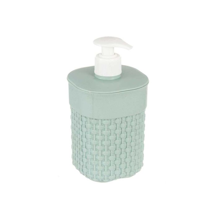 Dosificador plástico baño 580 ml verde menta Berilo 9x16.5x12 cm (36 Unidades) 1 Dosificador plástico baño 580 ml verde menta Berilo 9x16.5x12 cm (36 Unidades) 1