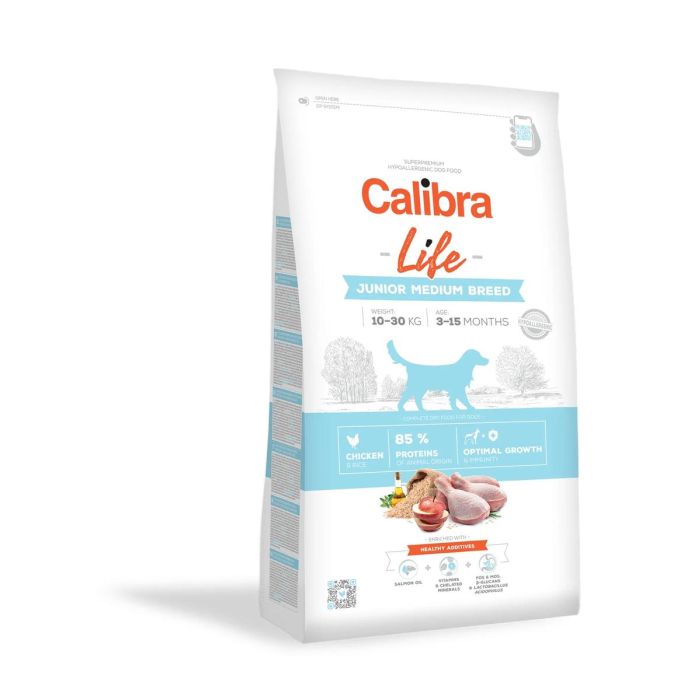 Calibra Dog Life Junior Medium Breed Frango 2,5 kg