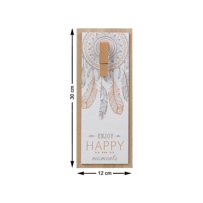 Clip Portafotos Decoración Atrapasueños Dream Catcher Collection - Blanco 30x12 cm