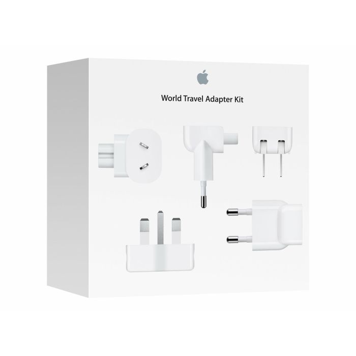 Apple Kit Adaptadores World Travel para iPhone, iPod, MacBook y Airport Express - Incluye 6 Enchufes AC y Cable USB 0 Apple Kit Adaptadores World Travel para iPhone, iPod, MacBook y Airport Express - Incluye 6 Enchufes AC y Cable USB 0