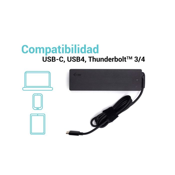 Cargador portátil i-Tec CHARGER-C100W Negro