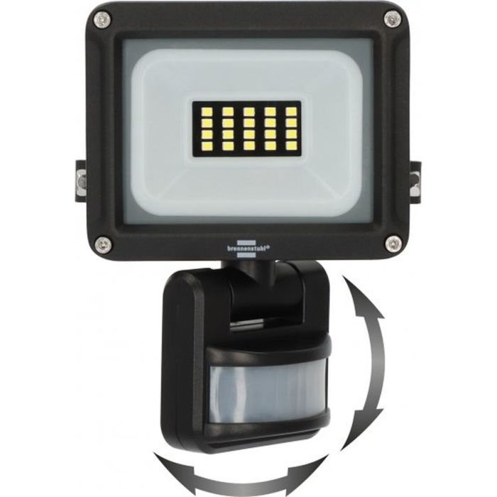 Foco LED Brennenstuhl JARO D 10 W 1150 Lm Negro Detector de Movimiento (6500 K) 1 Foco LED Brennenstuhl JARO D 10 W 1150 Lm Negro Detector de Movimiento (6500 K) 1
