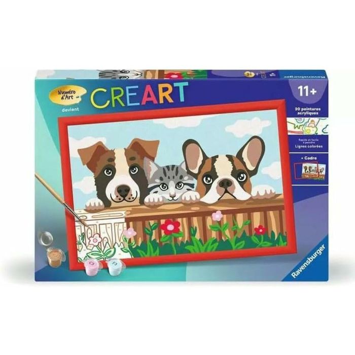 Ravensburger RAV00025908 CreArt Kids Puzzle 31x21cm Perros y gatos 1