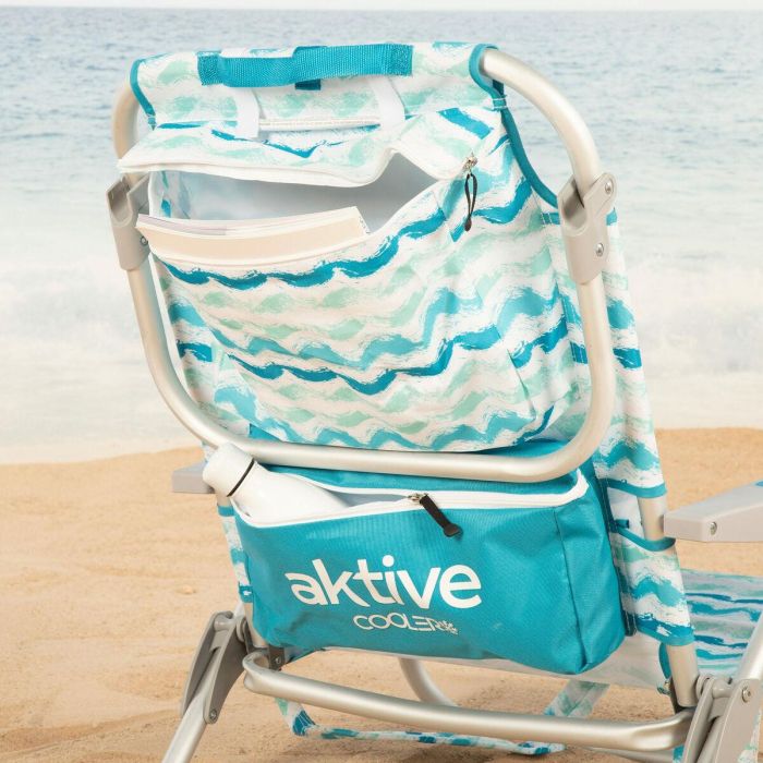 Silla de Playa Aktive 50 x 70 x 45 cm (2 Unidades) 2 Silla de Playa Aktive 50 x 70 x 45 cm (2 Unidades) 2