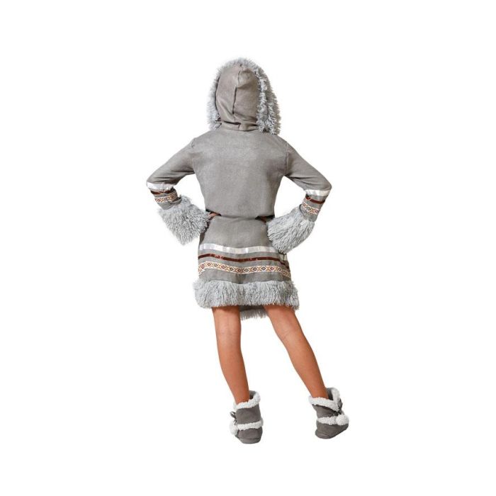 Disfraz Esquimal Gris Niña Infantil 7-9 Años 2 Disfraz Esquimal Gris Niña Infantil 7-9 Años 2