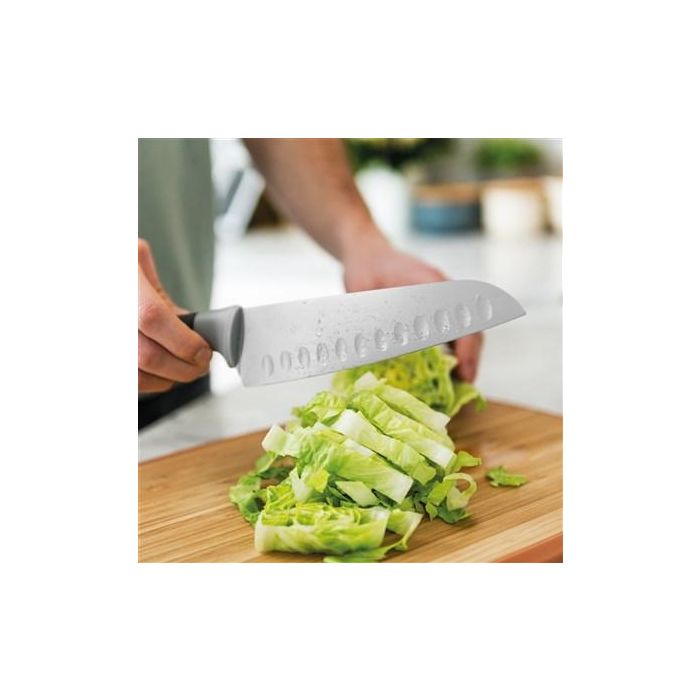 Berghoff 3950038 Cuchillo Santoku Gris 17 cm con Recubrimiento Antiadherente y Mango Contorneado 1 Berghoff 3950038 Cuchillo Santoku Gris 17 cm con Recubrimiento Antiadherente y Mango Contorneado 1