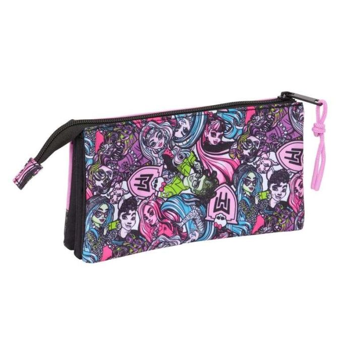 Safta Portatodo Triple Monster High "Drama" 22x12x3cm 1