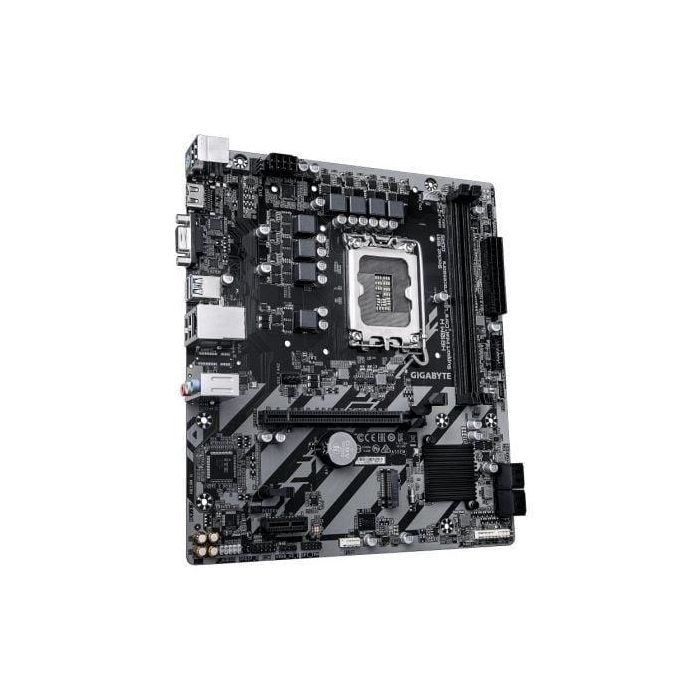 Gigabyte H610M H Placa Base Micro ATX con Socket LGA1851 para Intel Core Ultra, Memoria DDR5, PCIe 4.0, HDMI, GbE LAN, M.2 PCIe 4.0 x4