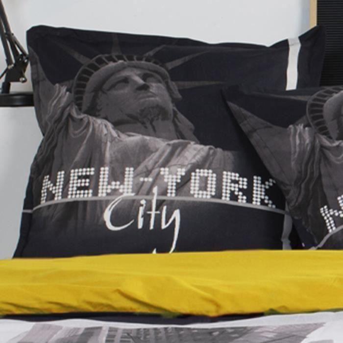 Today Juego de Cama Alex de Algodón para 2 Personas, 240x260 cm, Estampado Amarillo, Incluye 2 Fundas de Almohada 65x65 cm 1