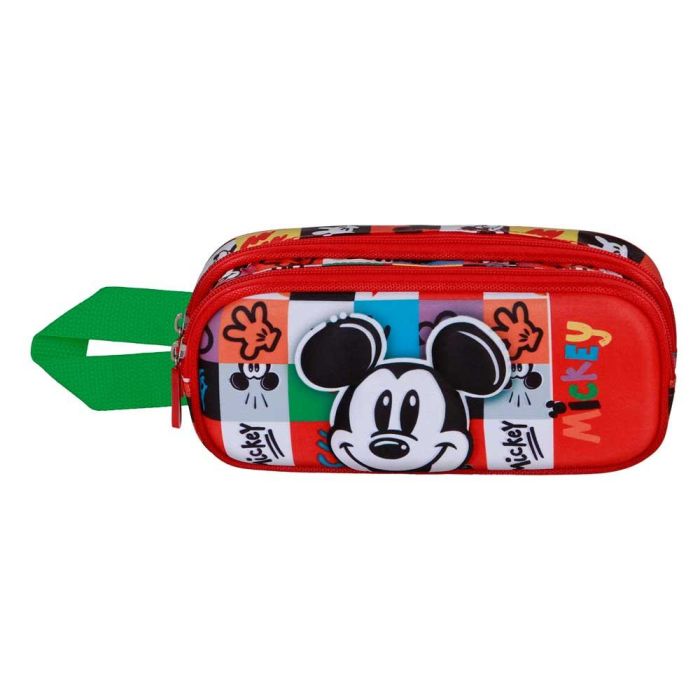 Disney Mickey Mouse Estuche Portatodo 3D Doble Mood con Relieve, 2 Compartimentos, Multicolor 1 Disney Mickey Mouse Estuche Portatodo 3D Doble Mood con Relieve, 2 Compartimentos, Multicolor 1