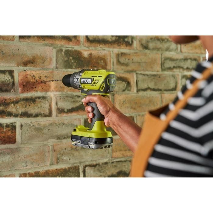 Taladro atornillador de impacto inalámbrico - RYOBI - 18 V - Con bolsa, accesorios, batería y cargador 3 Taladro atornillador de impacto inalámbrico - RYOBI - 18 V - Con bolsa, accesorios, batería y cargador 3