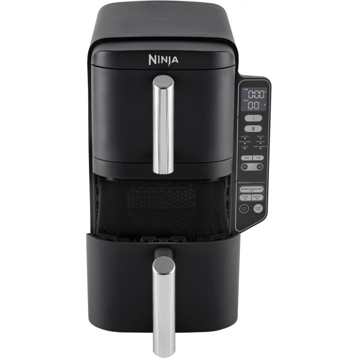 Ninja SL300EU Freidora de Doble Cuba Airfryer 7,6L con 2 cestas para 6 personas, 2470W, Negro Ninja SL300EU Freidora de Doble Cuba Airfryer 7,6L con 2 cestas para 6 personas, 2470W, Negro
