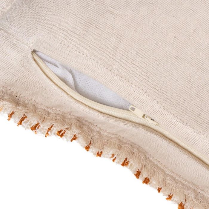 Cojín Rayas Tierra Viscosa / Lino 50 X 50 cm