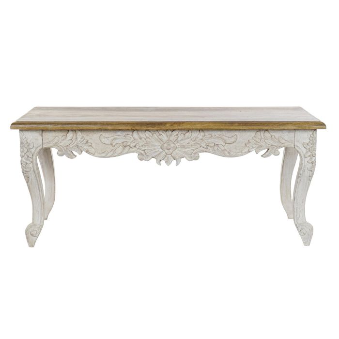 Mesa de Centro DKD Home Decor Blanco Natural 120 x 61 x 49 cm 4
