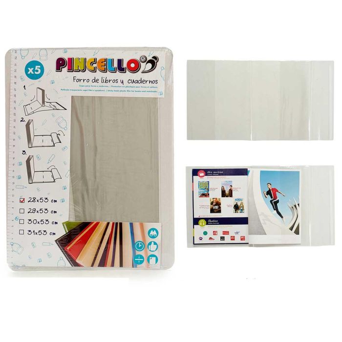 Set 5 Forro De Libros Adhesivo 28X53Cm Pincello (36 Unidades) Set 5 Forro De Libros Adhesivo 28X53Cm Pincello (36 Unidades)