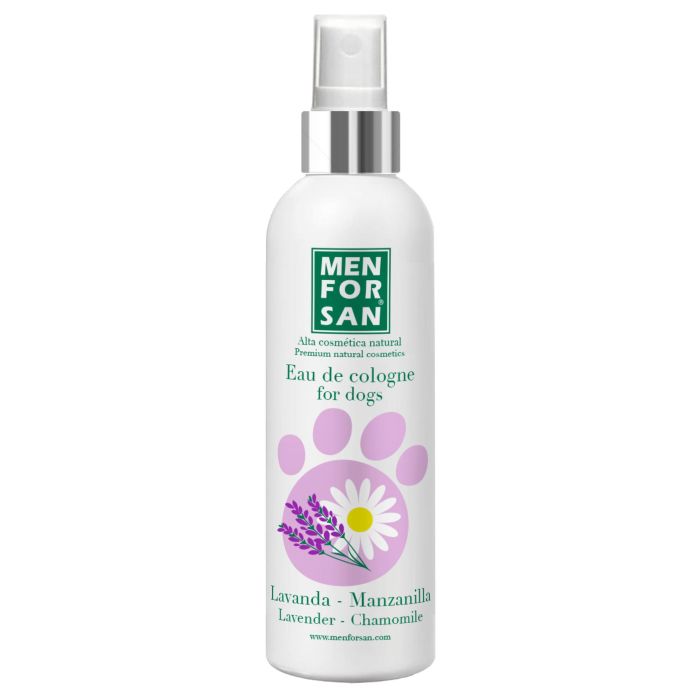 Men For San Agua de Colonia para Perros Lavanda & Manzanilla pH Neutro Desodorante Aroma Relajante 125 mL
