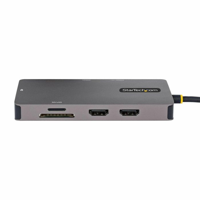 Hub USB Startech 120B-USBC-MULTIPORT Gris 15 W 2 Hub USB Startech 120B-USBC-MULTIPORT Gris 15 W 2