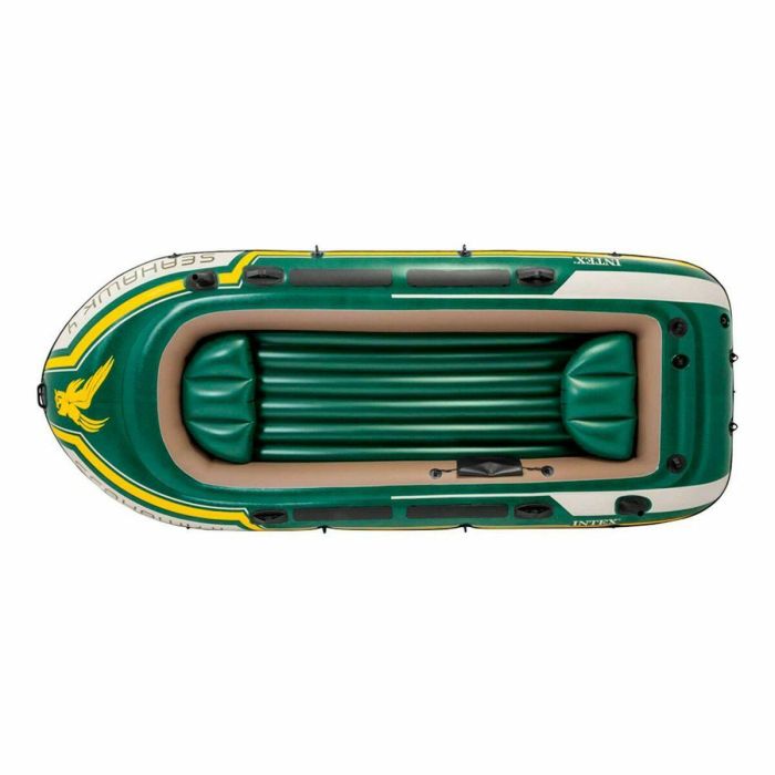 Barca Hinchable Intex Seahawk 4 Verde 351 x 48 x 145 cm 1 Barca Hinchable Intex Seahawk 4 Verde 351 x 48 x 145 cm 1