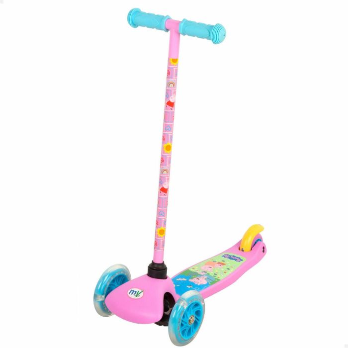 Patinete Scooter Peppa Pig Goma Metal Plástico 0 Patinete Scooter Peppa Pig Goma Metal Plástico 0
