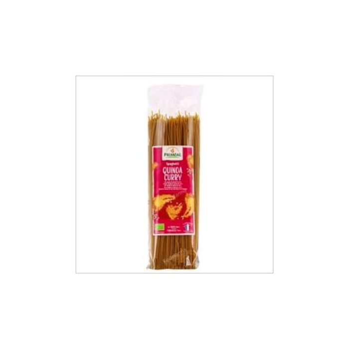 Primeal Espagueti de Trigo Quinoa Curry Bio 500gr para un plato sabroso y colorido