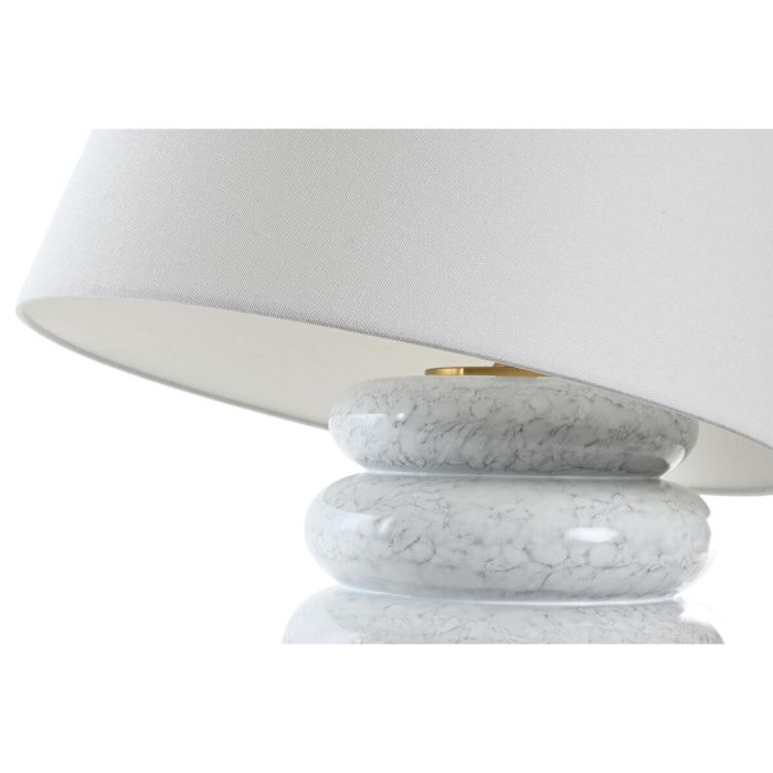 Lampara Sobremesa Glam DKD Home Decor Blanco Dorado 43 x 72 x 43 cm 2 Lampara Sobremesa Glam DKD Home Decor Blanco Dorado 43 x 72 x 43 cm 2